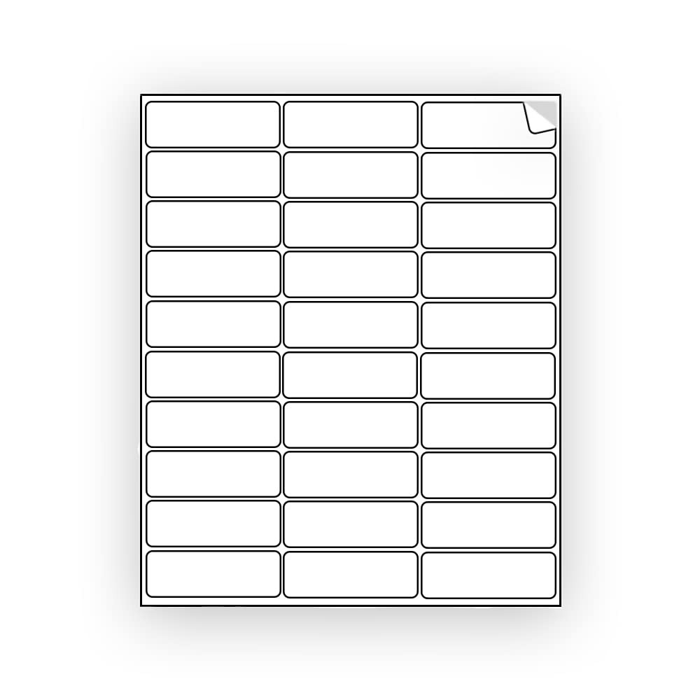 600 EcoSwift Shipping Labels 2 5/8 x 1 inches Mailing 2.625 x 1 inch, White