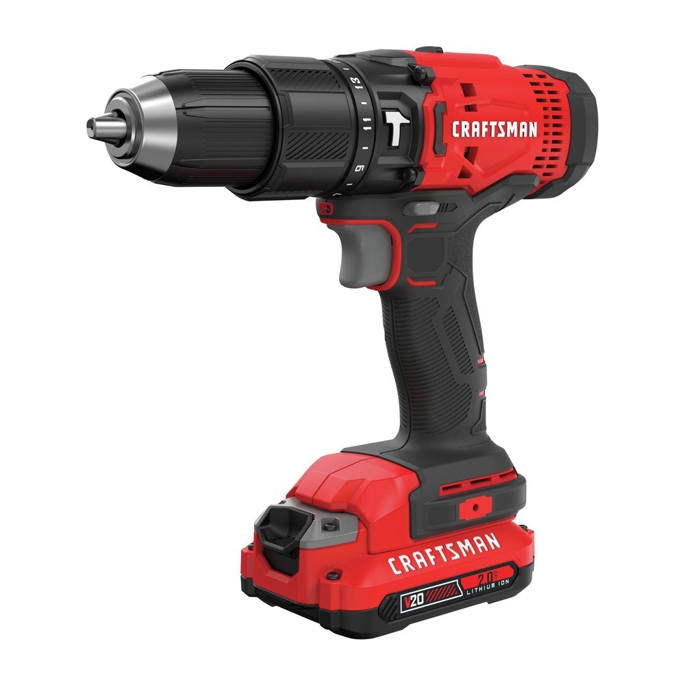 Craftsman CMCD711D1R V20 1/2 in. Hammerdrill Kit (2 Ah) Certified Refurbished