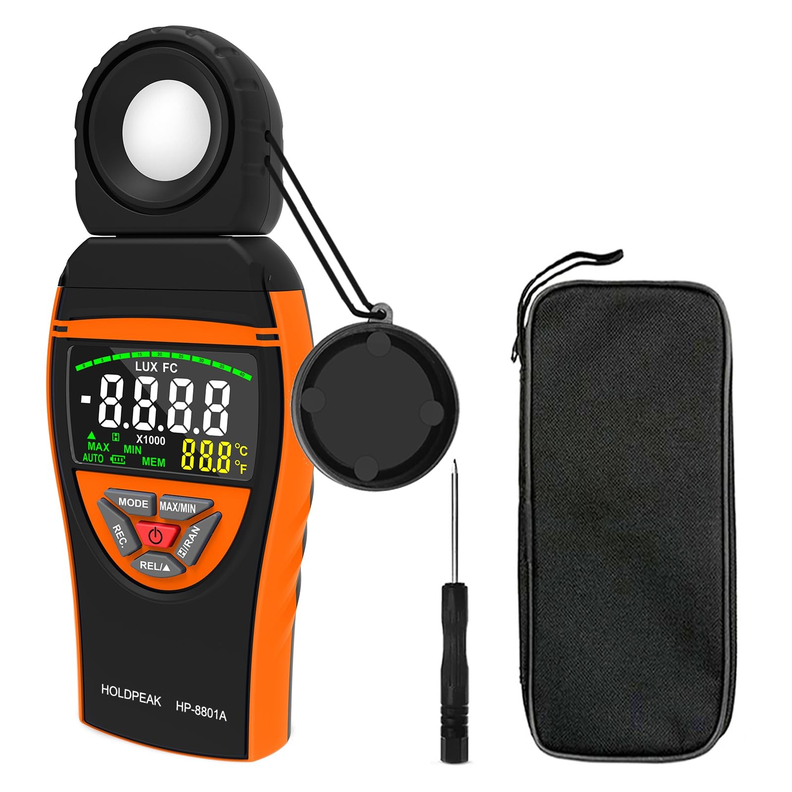 HOLDPEAK 8801A Digital Lux Light Meter 0.1400,000 Lux Illuminance Detector