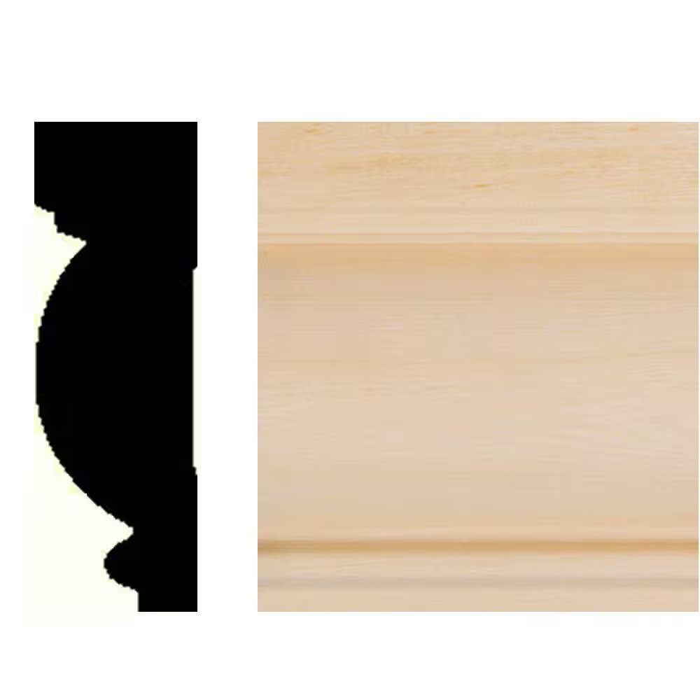 7/8 In. X 2-5/8 In. X 8 Ft. Basswood Wood Casing/Chair Rail Moulding