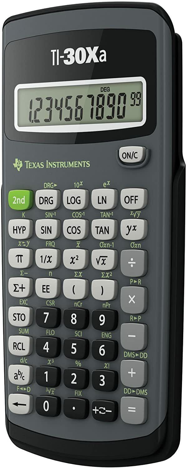 5 Pack Texas Instruments TI-30Xa 10 Digit Display Scientific Calculator