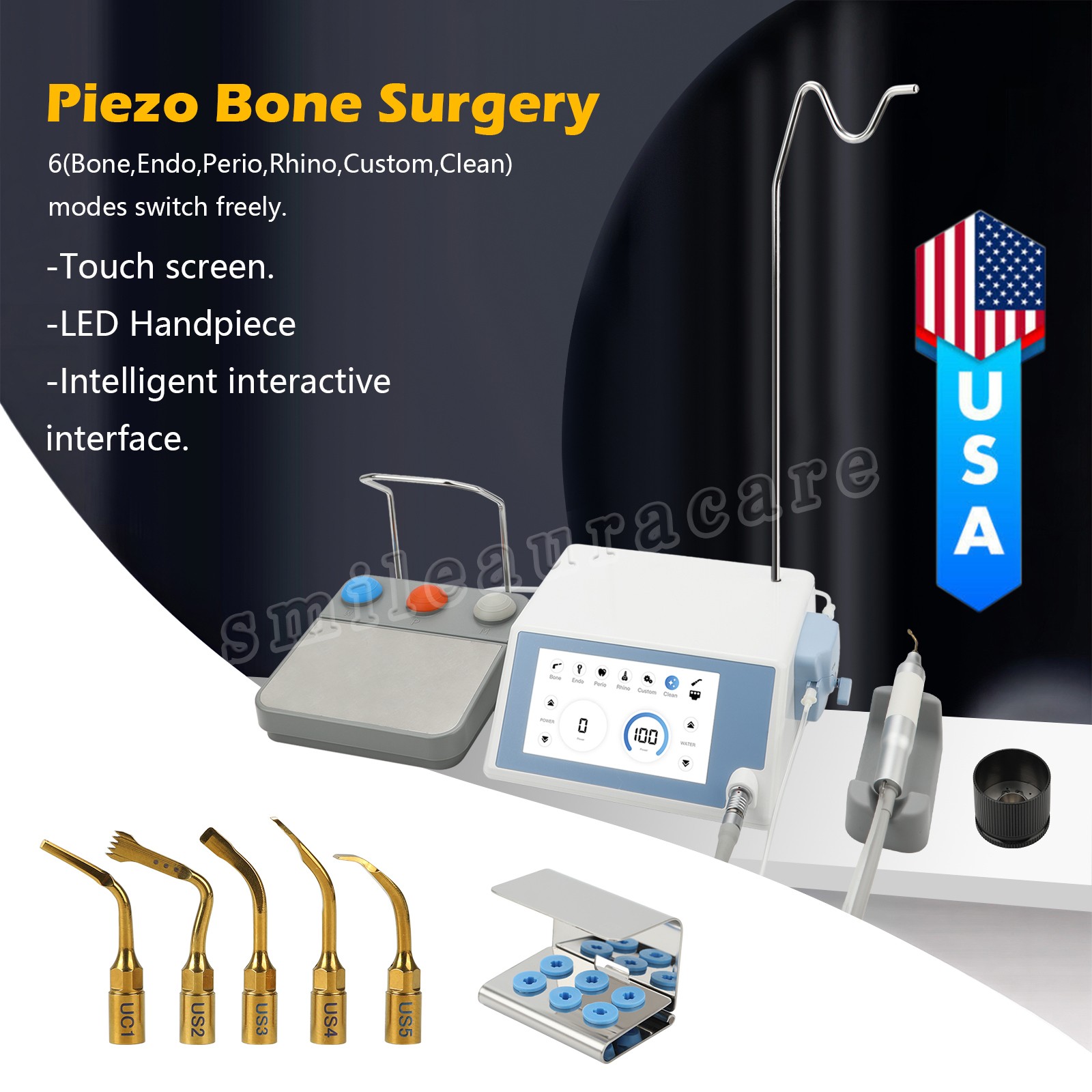 Dental Piezo Surgery Bone Cutter Ultrasonic Bone Piezosurgery Surgical Motor