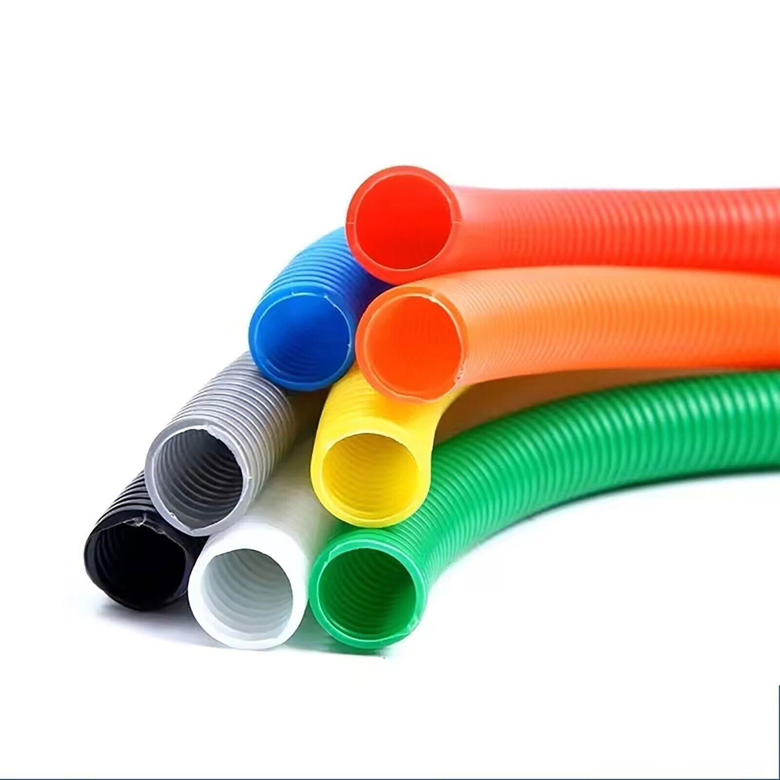 Automotive Wire Protector Harness Corrugated Split Wire Loom Conduit Flex Tubing