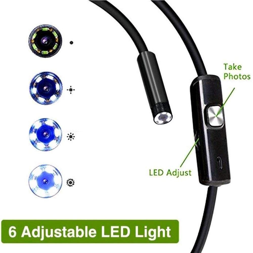 Endoscope Camera with Light, 1920P HD Borescope Camera with 8 LED Lights 16.4ft