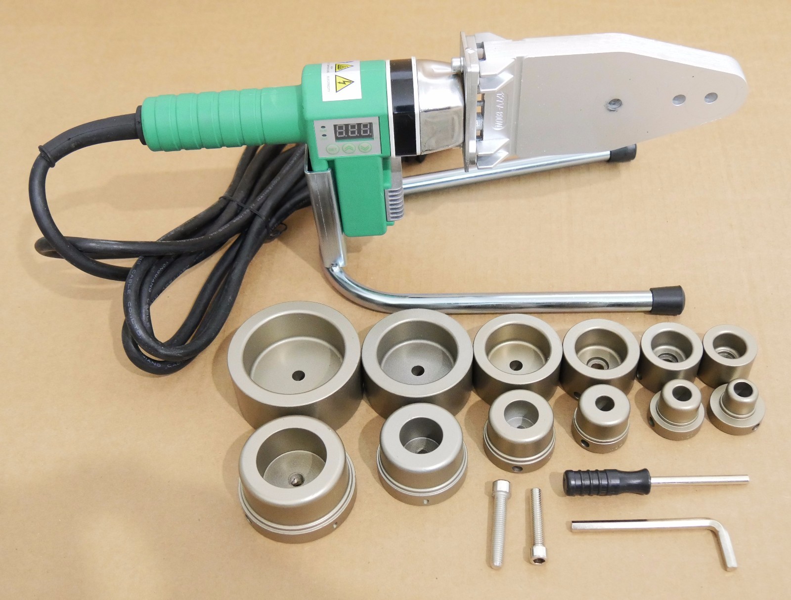110V – 800W Pipe Fusion Welding Tool w/ Case & 20mm – 63mm sockets