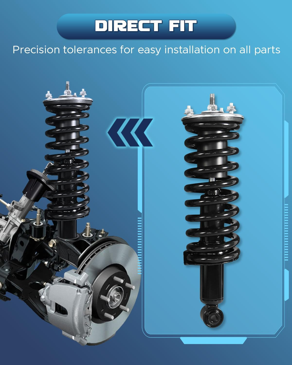Front Pair Complete Struts Assembly Replacement for Ford Escape 2001-2012 for Ma