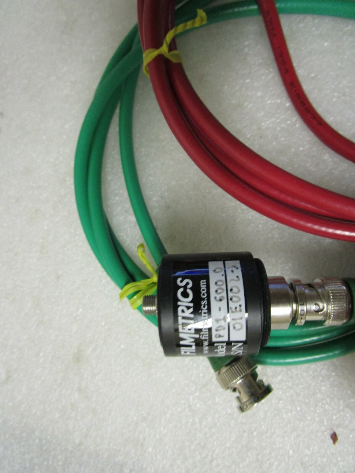 Qty (2) Filmetrics Cables with Device PD1-600.0 – Red Green + (2) Cables