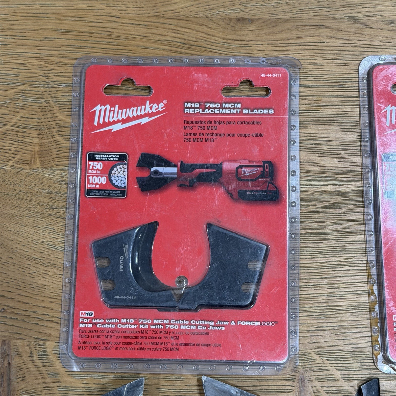 Large Lot Of Milwaukee M18″ 750 MCM Cable Cutting Jaw 49-16-2772 And Extra Blade