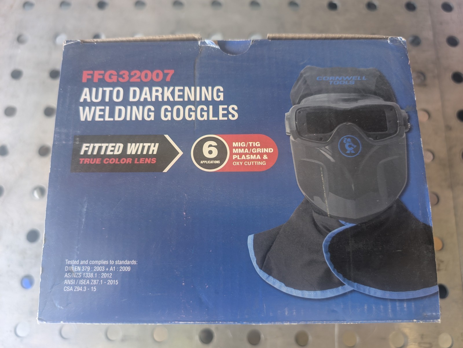 Cornwell Tools FFG32007 Auto-Darkening Welding Goggles True Color Lens Black