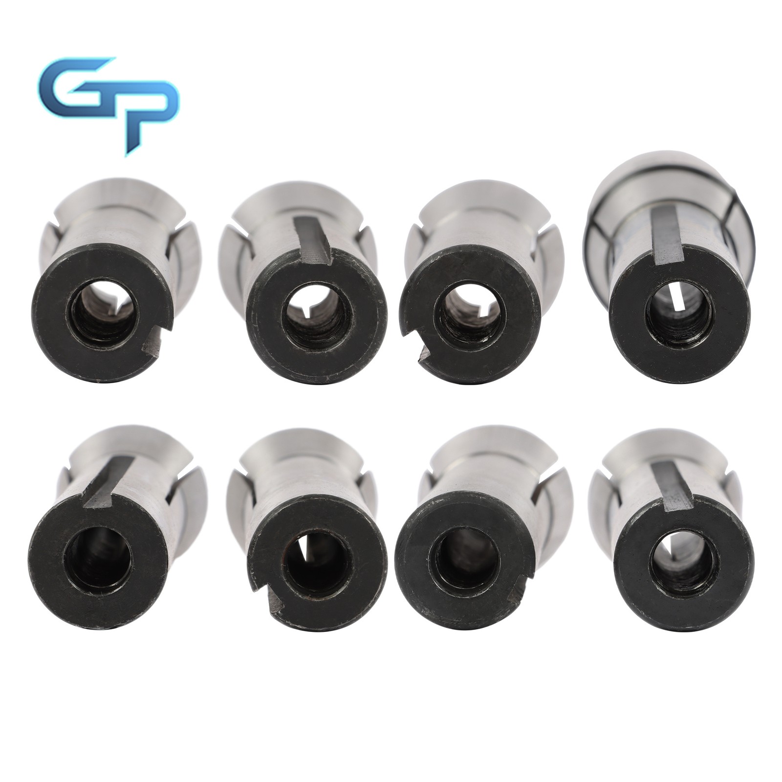 8 Piece R8 Collet Set 1/8″ 1/4″ 3/8″ 1/2″ 5/8″ 3/4″ 7/8″ Precision Ground