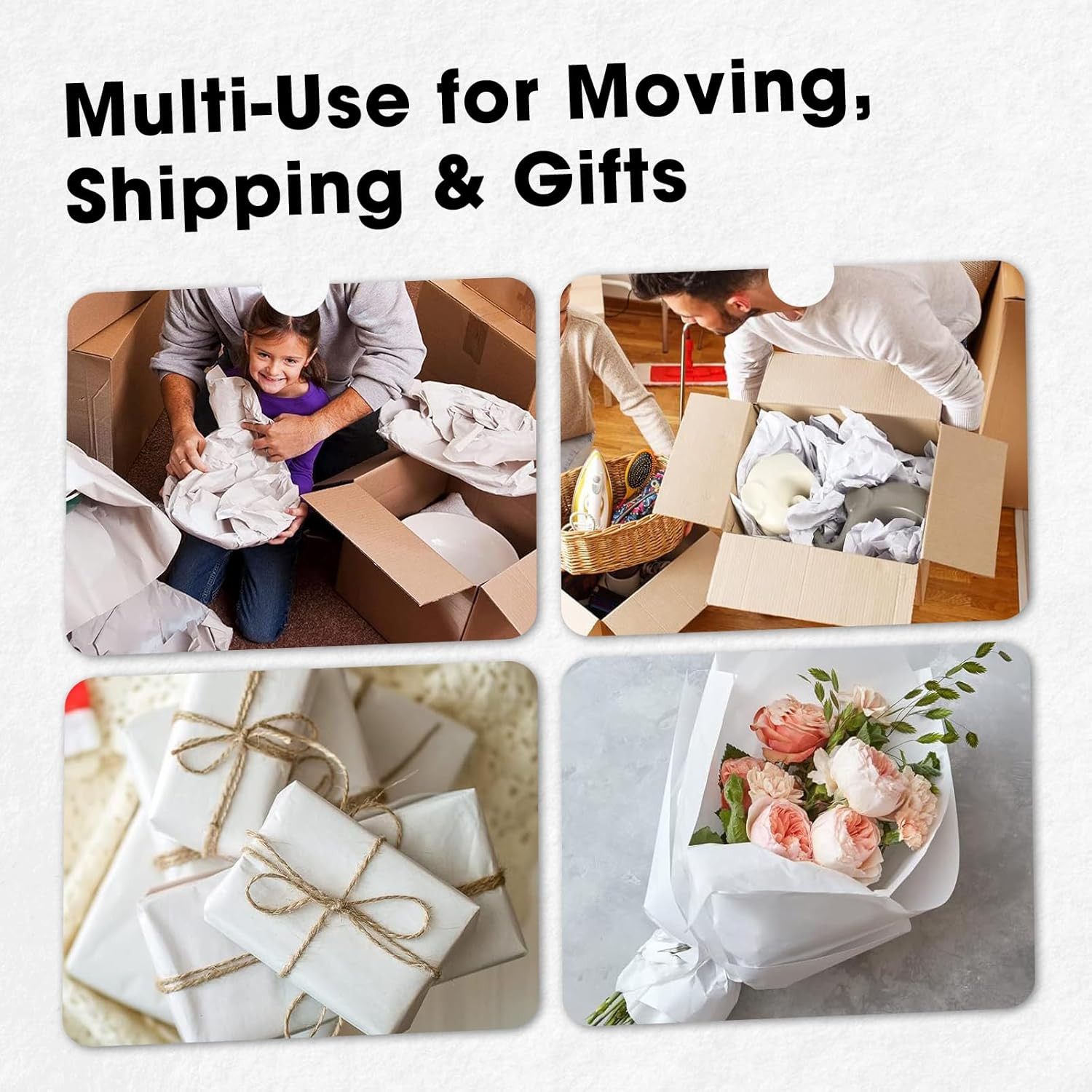 200 Sheets Packing Paper for Moving Newsprint Packing Paper Sheets for Shipping