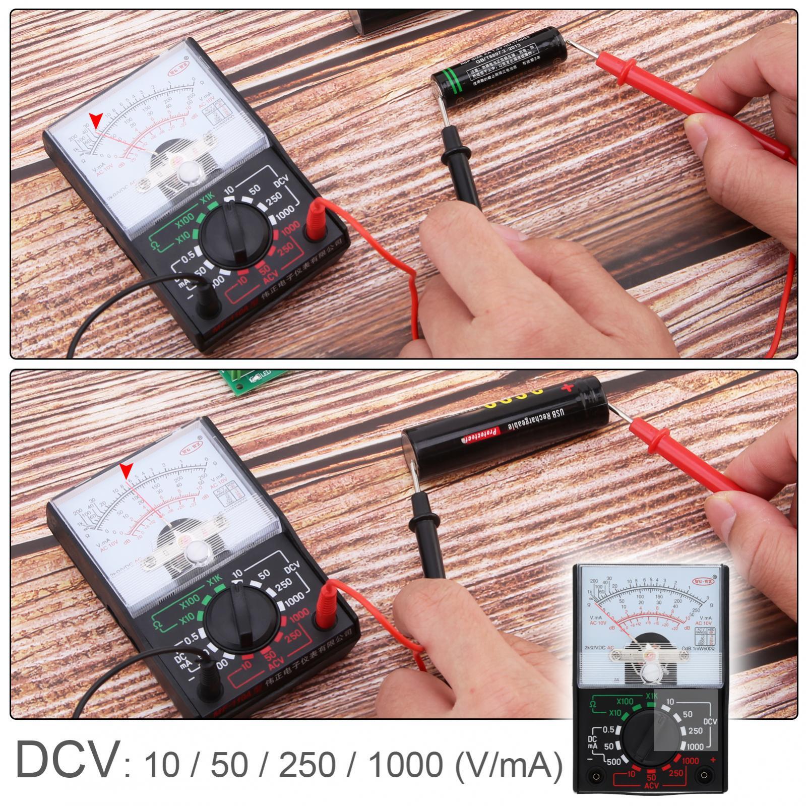 Analog Multimeter AC/DC Voltmeter Ammeter Ohmmeter Tester Meter OHM Volt US