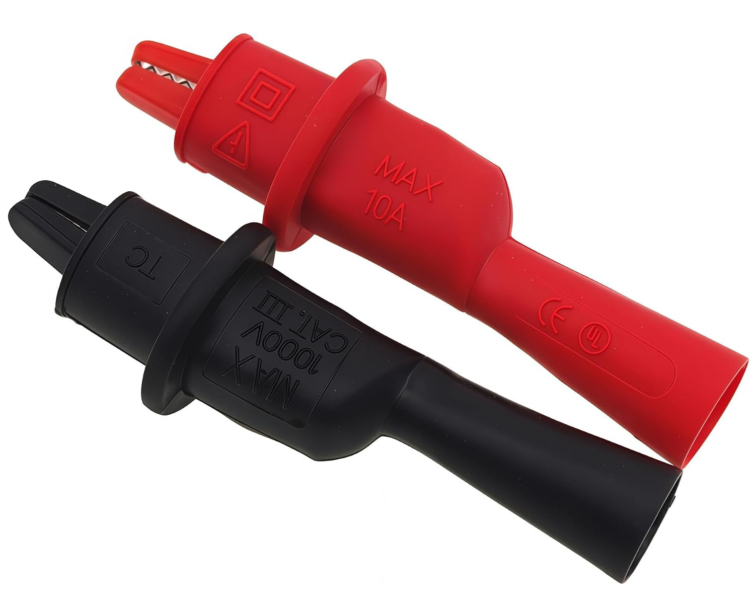 AC15 Insulated Test Probe Push on Alligator Clips Crocodile Clamps Use for Test