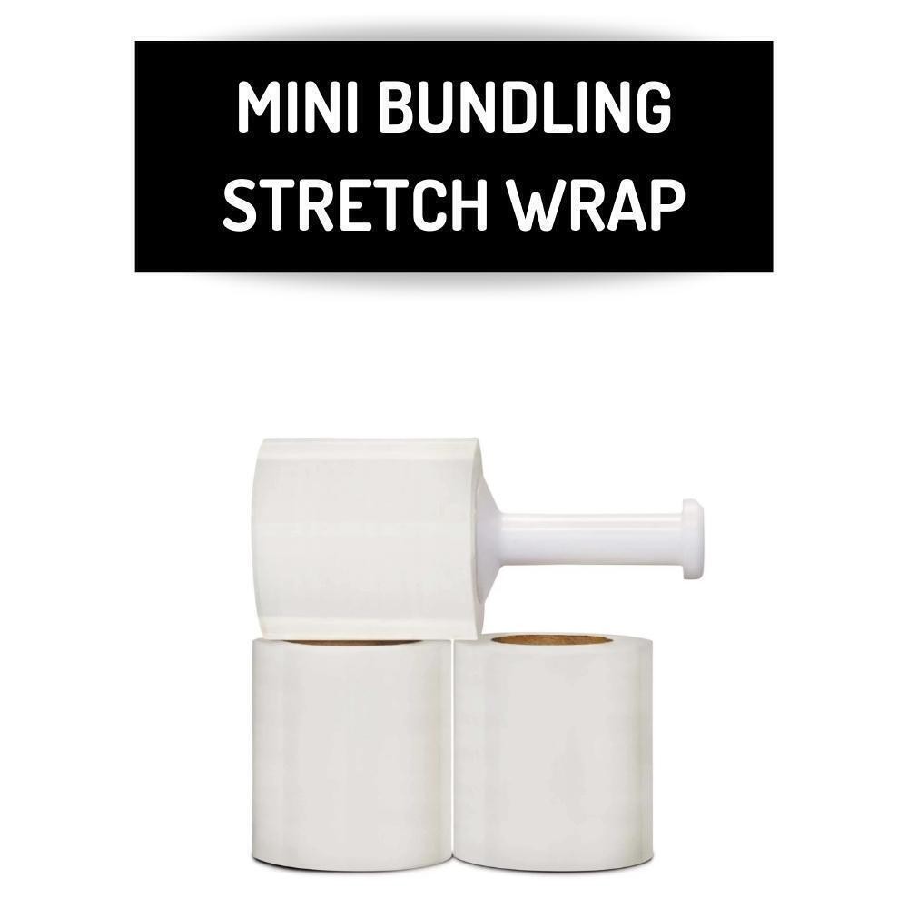 Shrink wrap Stretch Film Clear 5″x1000 with Handle Heavy Duty Choose Your Size