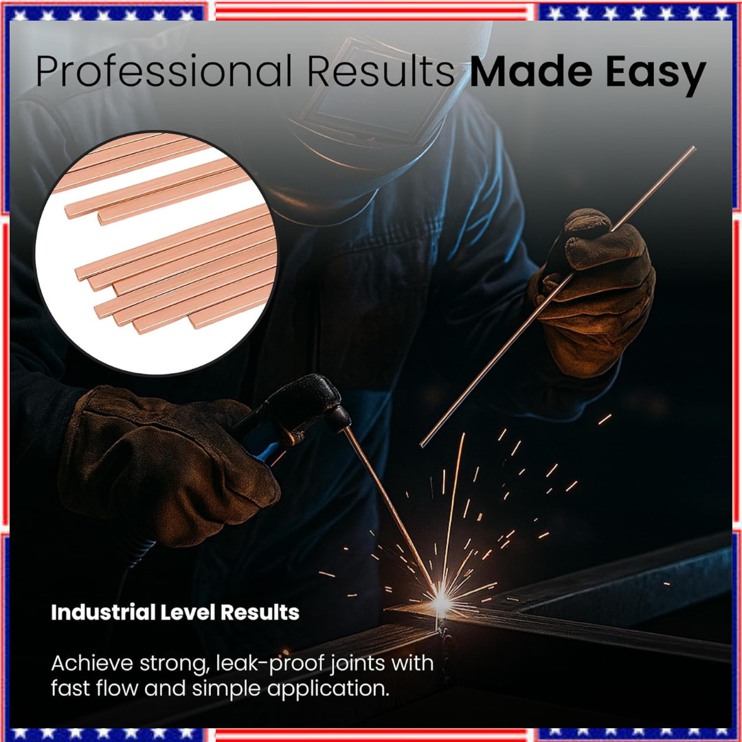 15% Silver Brazing Rods AWS Bcup-5 40 Sticks Silver Solder Phos Copper Brazing A