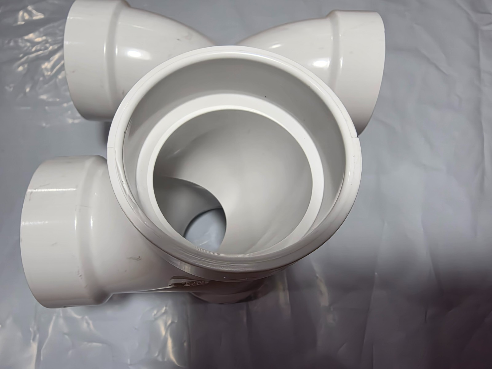 Lot 10, 2″ PVC, 3-Way 90° Double Sweep Elbow, Spears P327-020