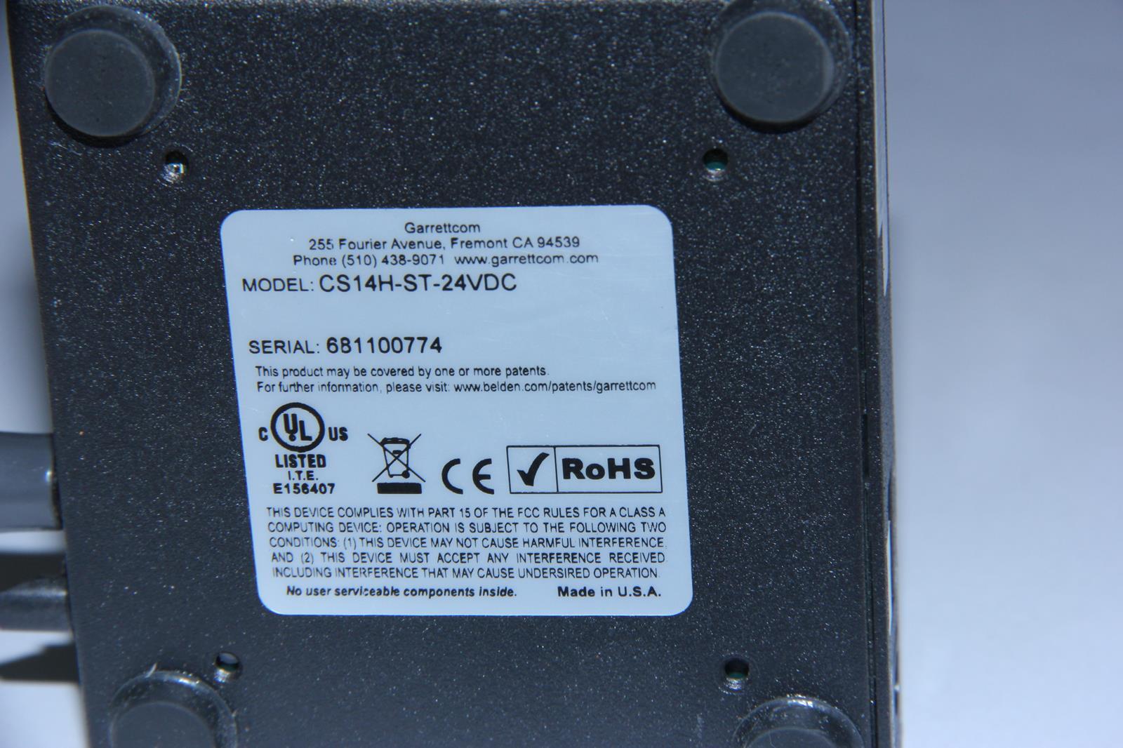 GARRETTCOM CS14H-ST-24VDC Magnum Hardened Converter Switch