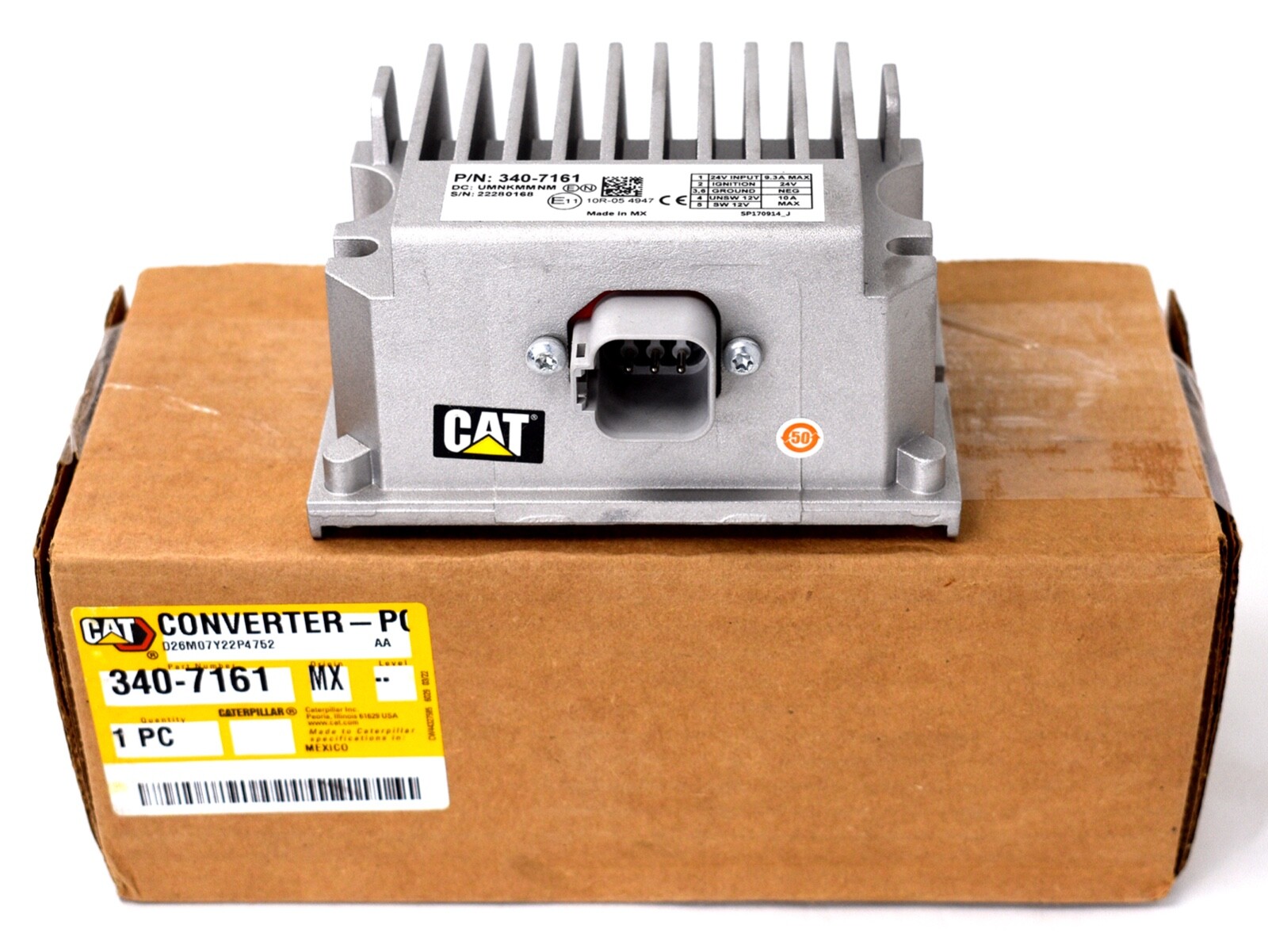 CAT 340-7161 24 V to 12 V Power Converter New