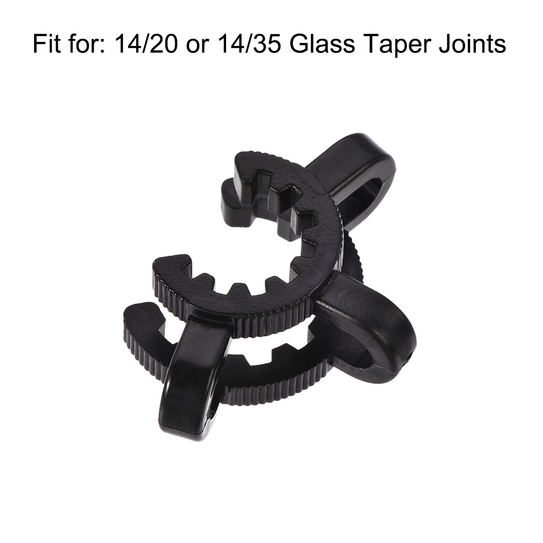 5Pcs Lab Joint Clip Plastic Clamp for 14/20 or 14/35 Glass Taper Joints Black