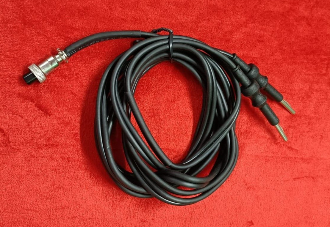 Laparoscopic Patient Plate Cable Cord With Round Connector Silicon Material -1pc