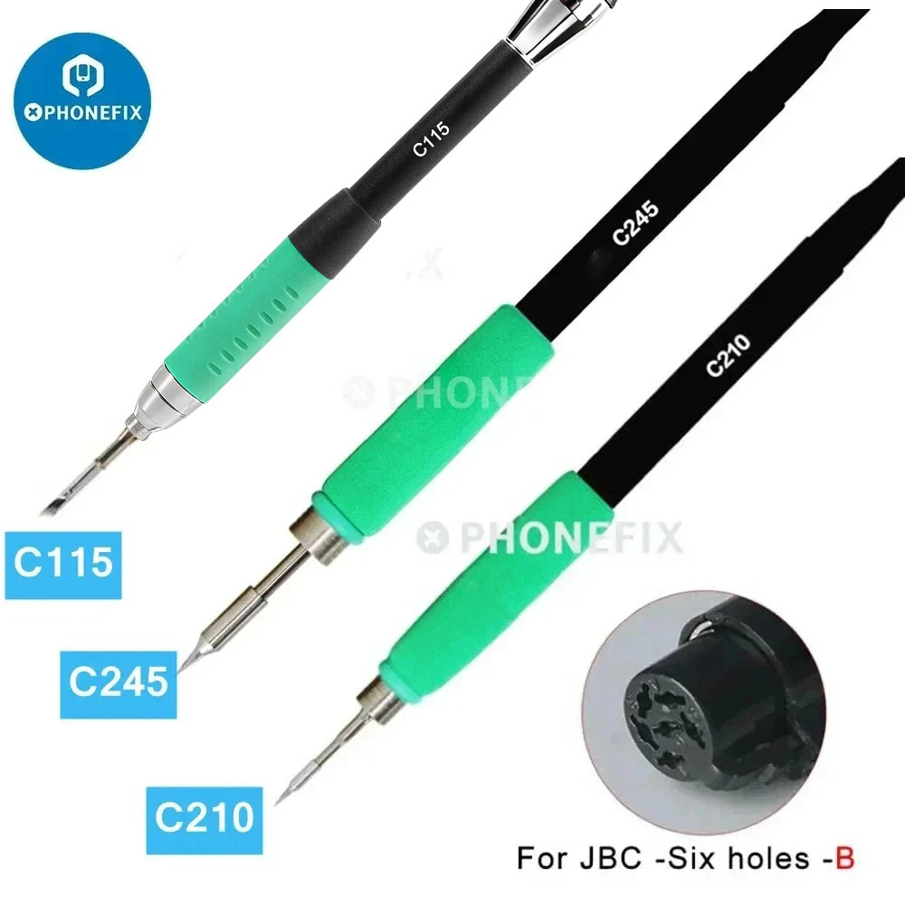 Universal 6PIN 5PIN T210 T245 T115 Handle for JBC Aixun Aifen I2C Precision Sold