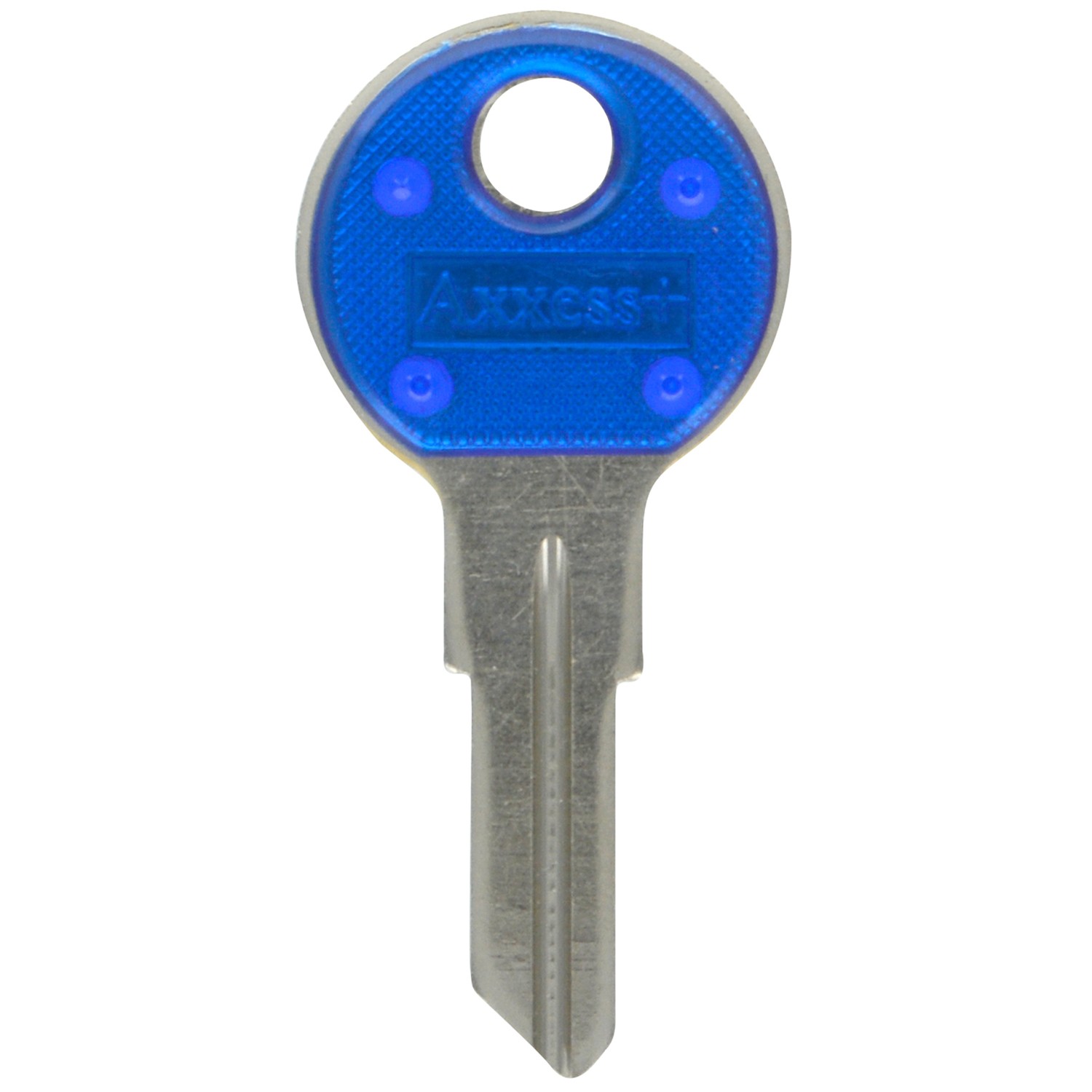Hillman 88908 Blue/Silver #80 Traditional Single Sided Blank Key (Pack of 10) –