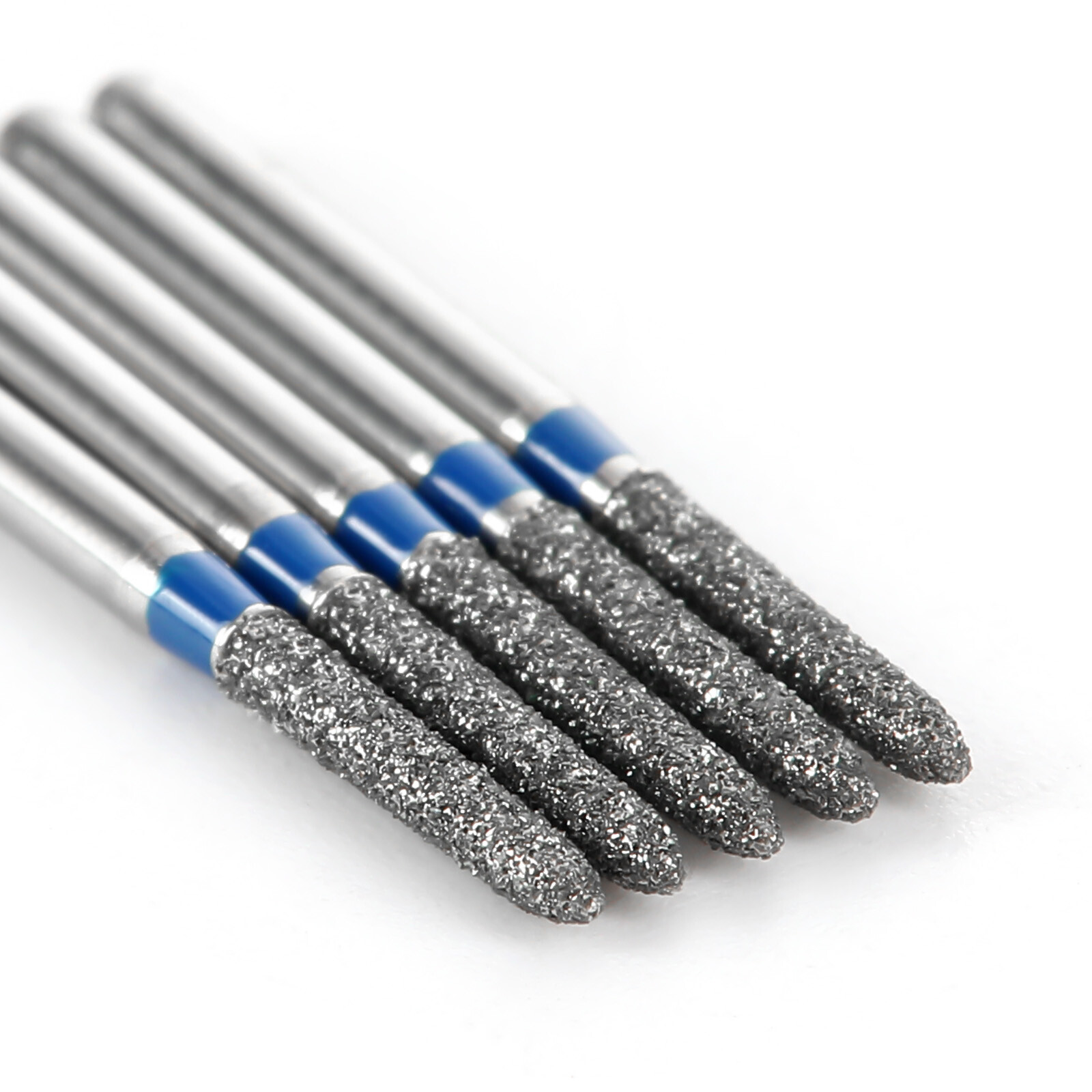 JMU Dental Diamond Burs FG 878-014M Medium Grit Beveled Cylinder