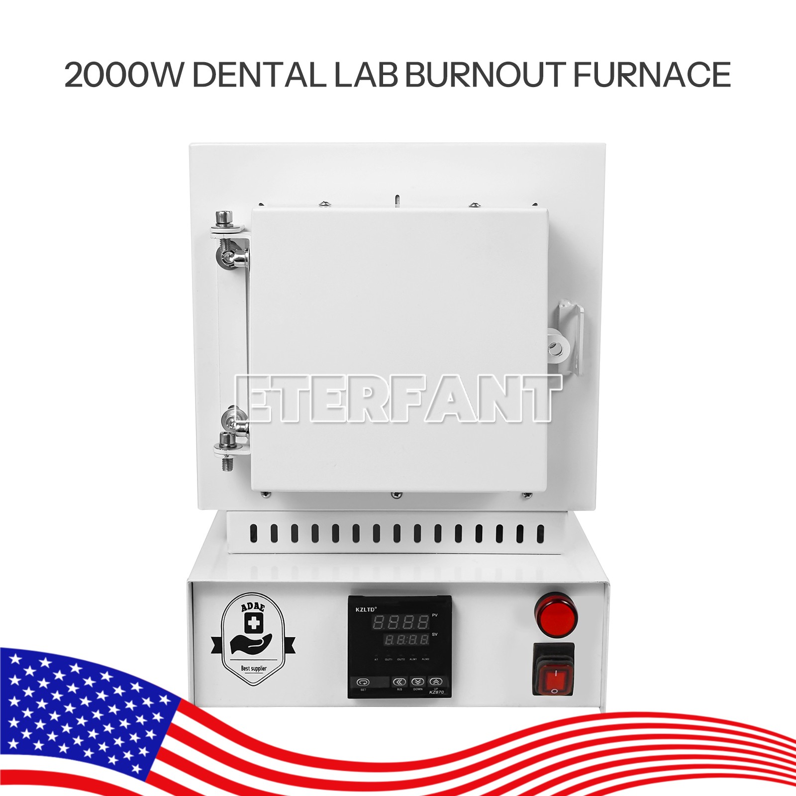 2000W/3000W Dental Lab Burnout Oven 1100℃ High Temperature Fiber Ceramic Furnace
