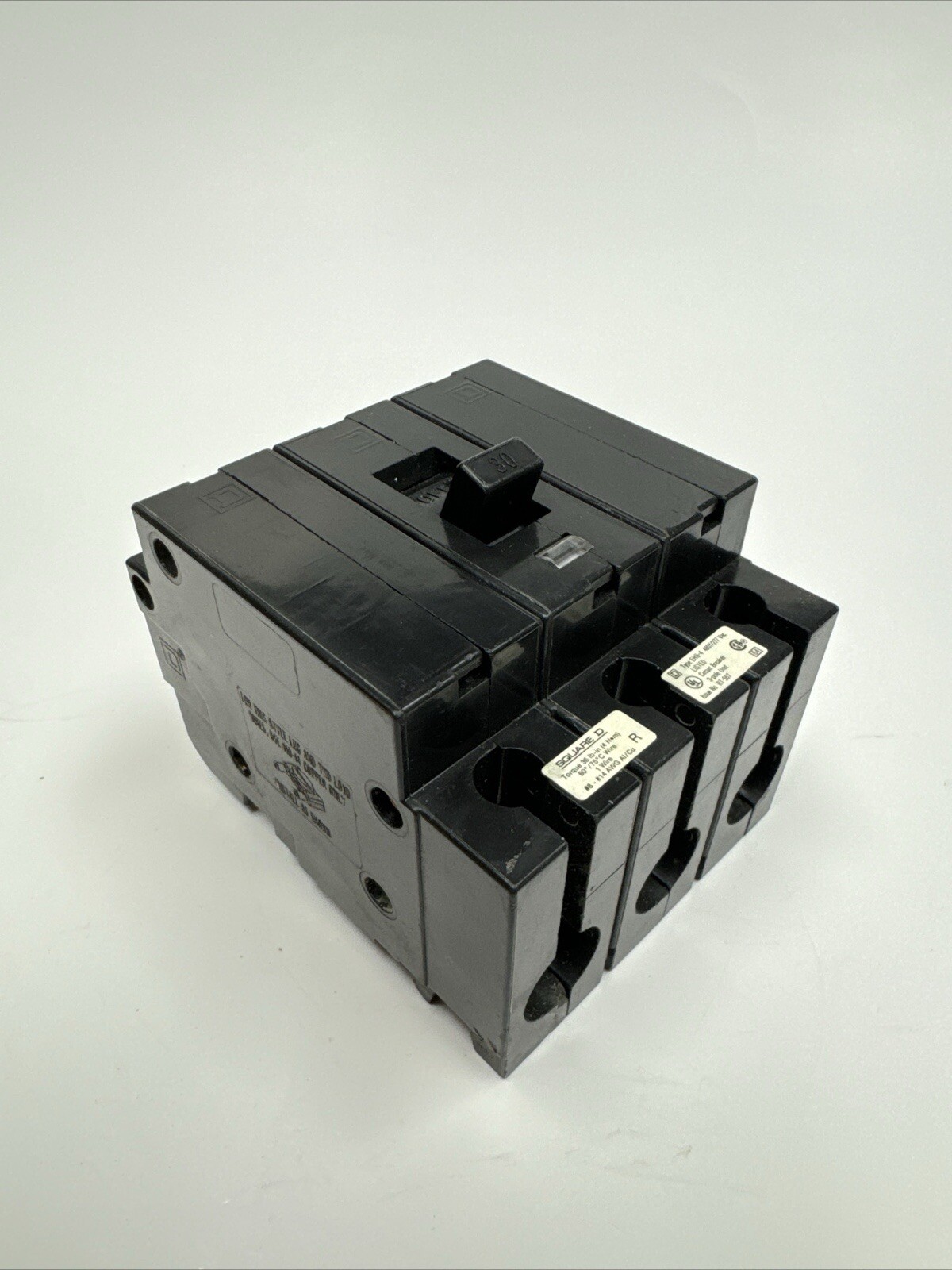 EHB34030 Square D 30 Amp 480V 3 Pole Bolt On Circuit Breaker New Surplus