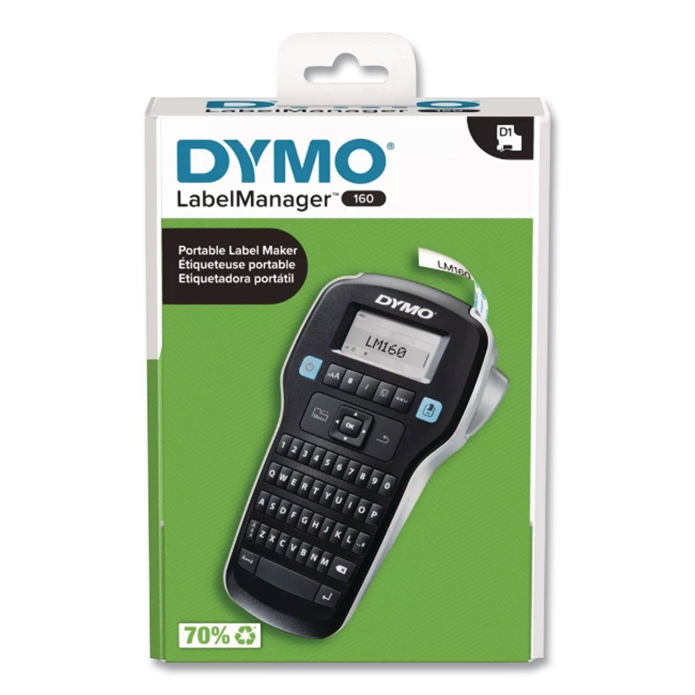 DYMO 2175086 LabelManager 160P 7.9″ x 4.65″ x 1.9″ 2-Lines Label Maker New