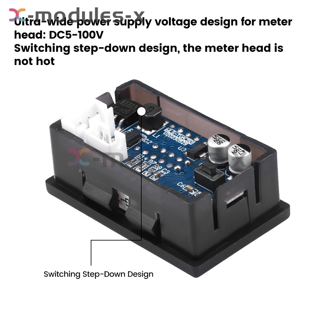 DC0-300V 50/100/200/400A Digital Current Voltage Meter Hall Ammeter Voltmeter