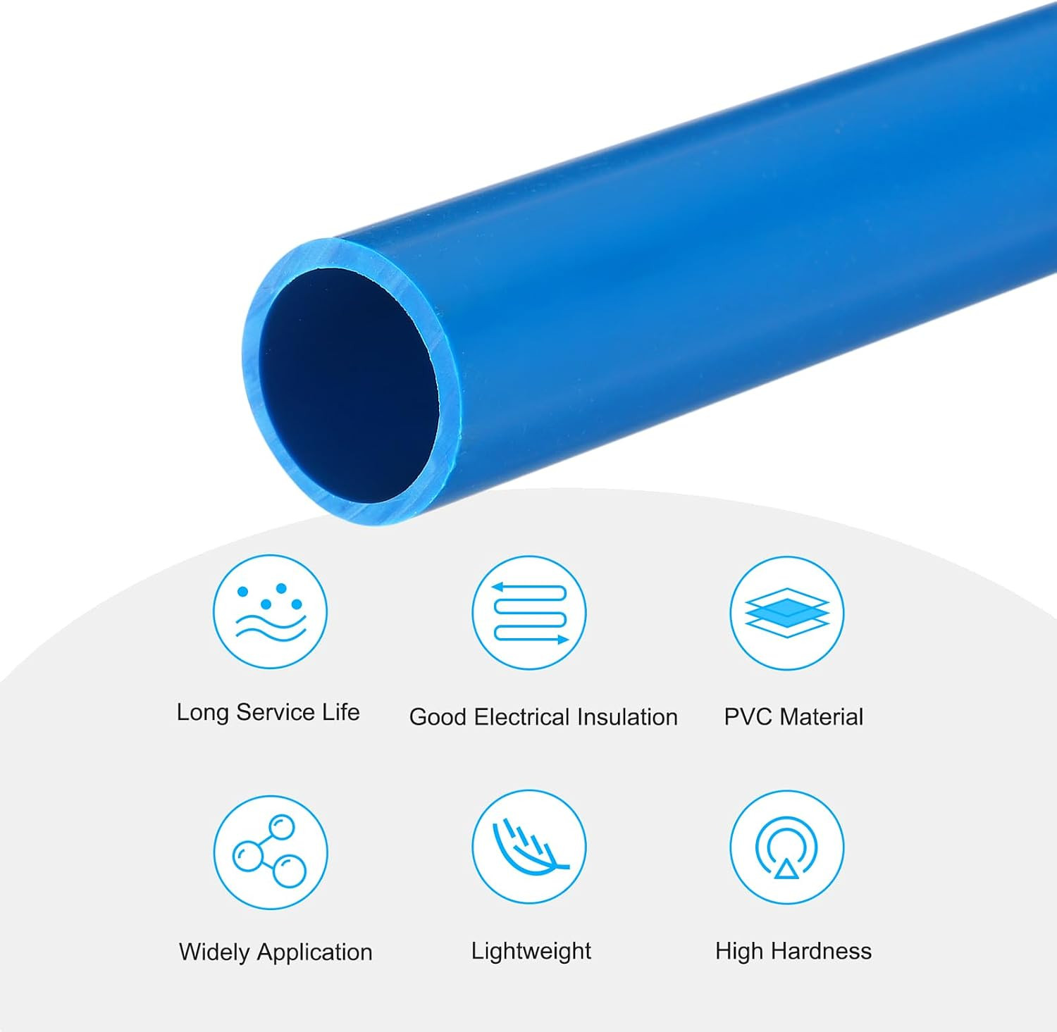 3/4 Inch PVC Rigid Tube round Pipe Tubing Hardware Tubing 16Mm ID