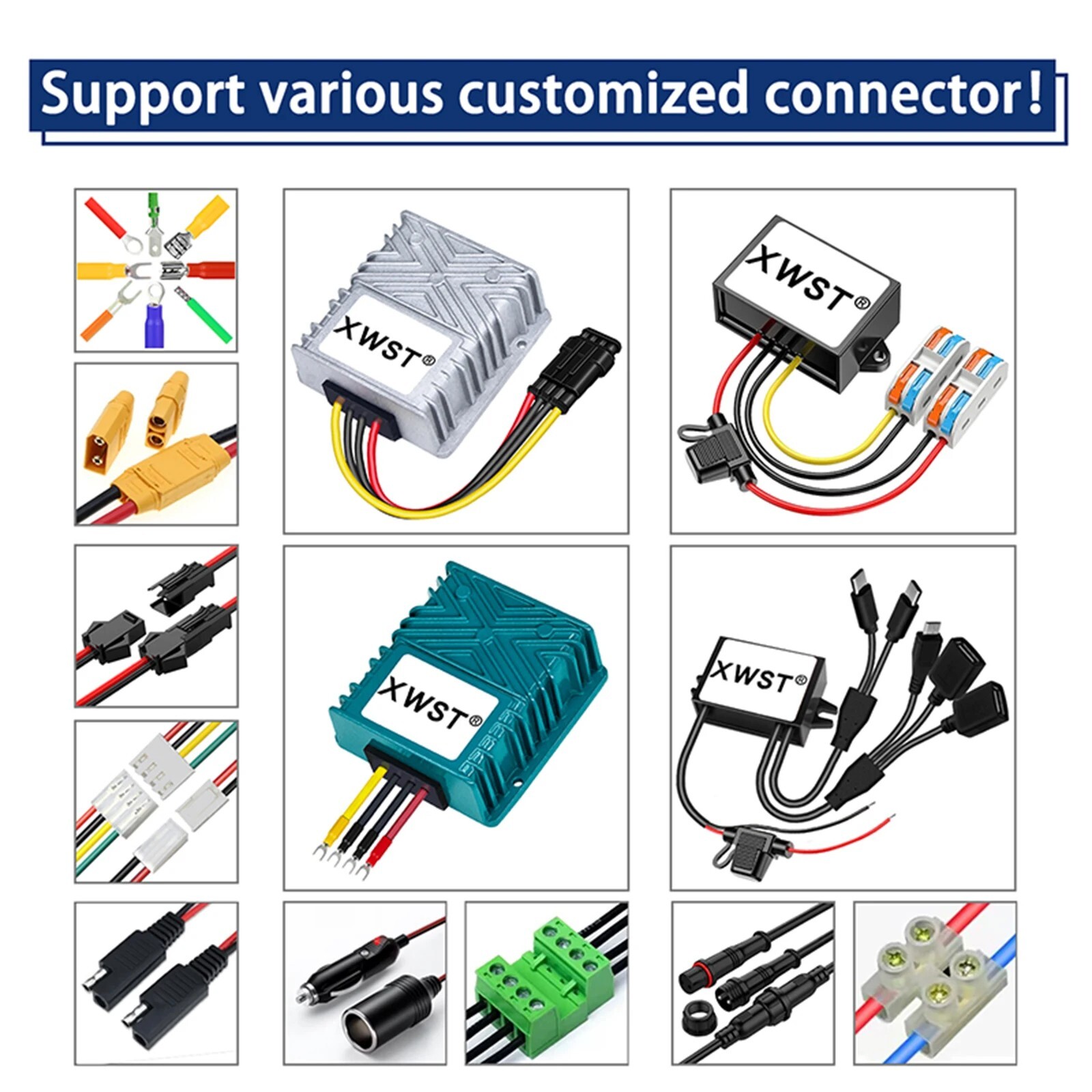 Metal DC DC Converter Power Step Down Buck Regulator Transformer Adapter 12-48V