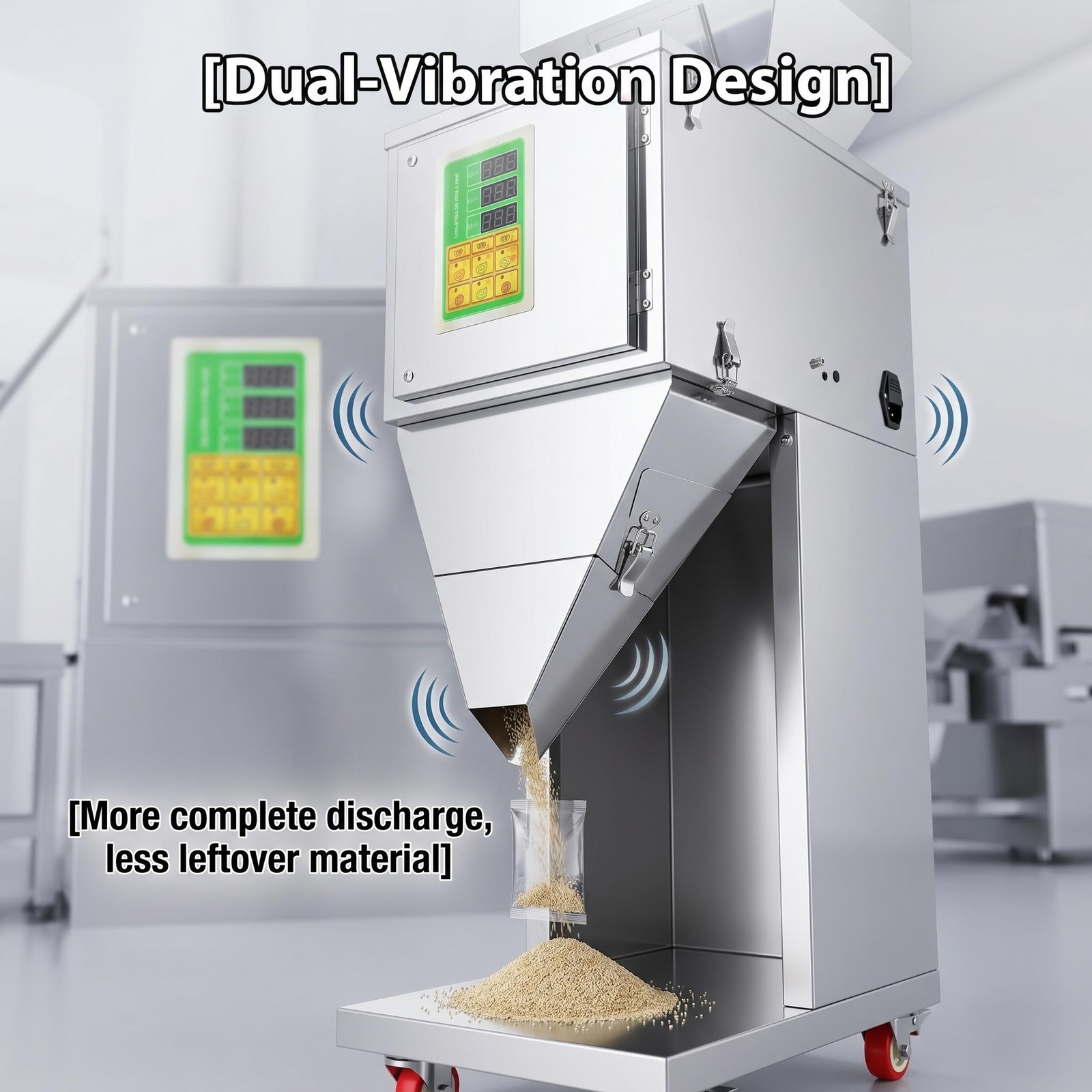 Particle Filling Machine, 0.1-2.2 lbs/10-1000g, Automatic Filler Machine