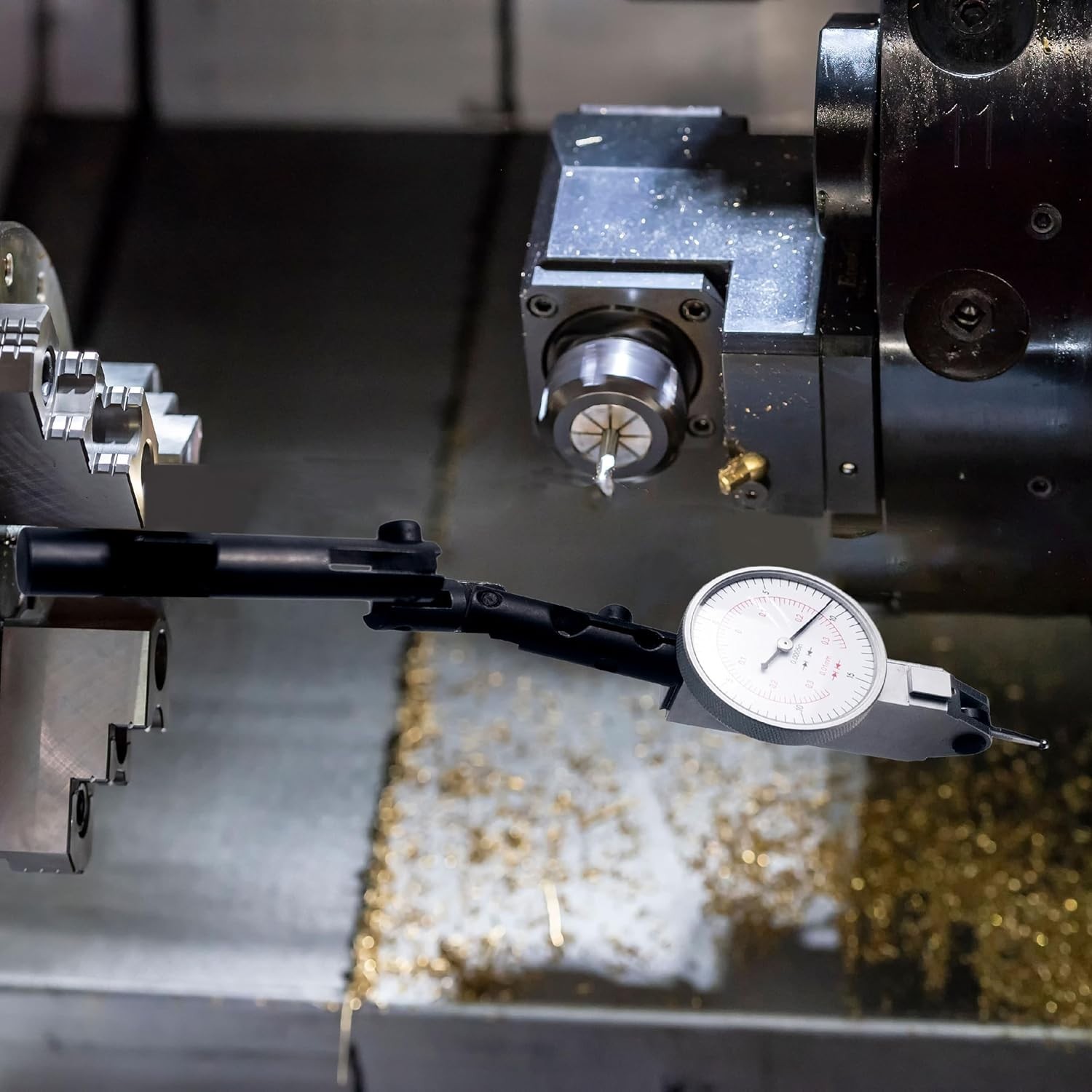 Versatile 3-Joint Dial Indicator Holder for Accurate Measurements – 5.5″ Long