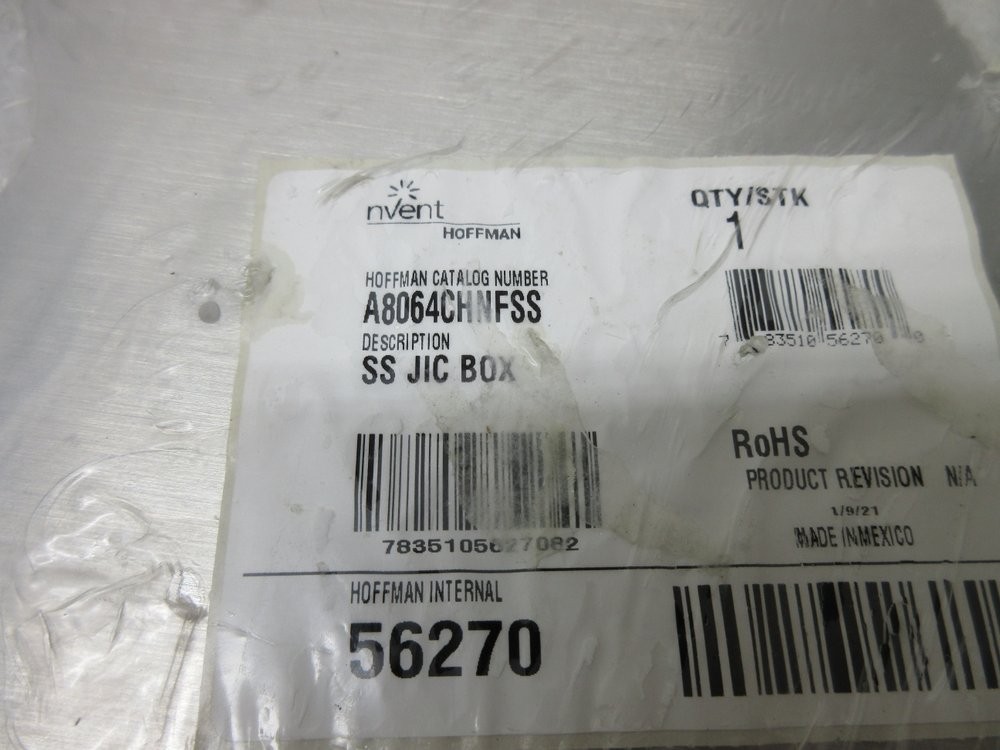 nVent Hoffman A8064CHNFSS Junction Box 56270