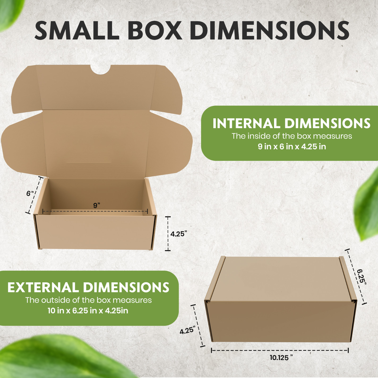(Small Size) Blank Shipping and Replacement Shoe Box – 9″ X 6″ X 4.125″