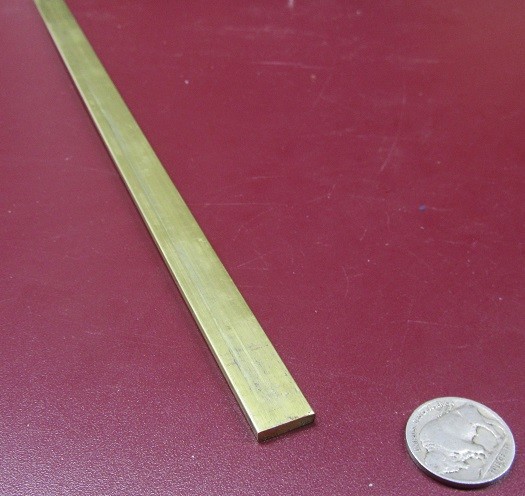 360 Brass Flat Bar 1/8″ Thick x 1/2″ Wide x 60.0″ Length