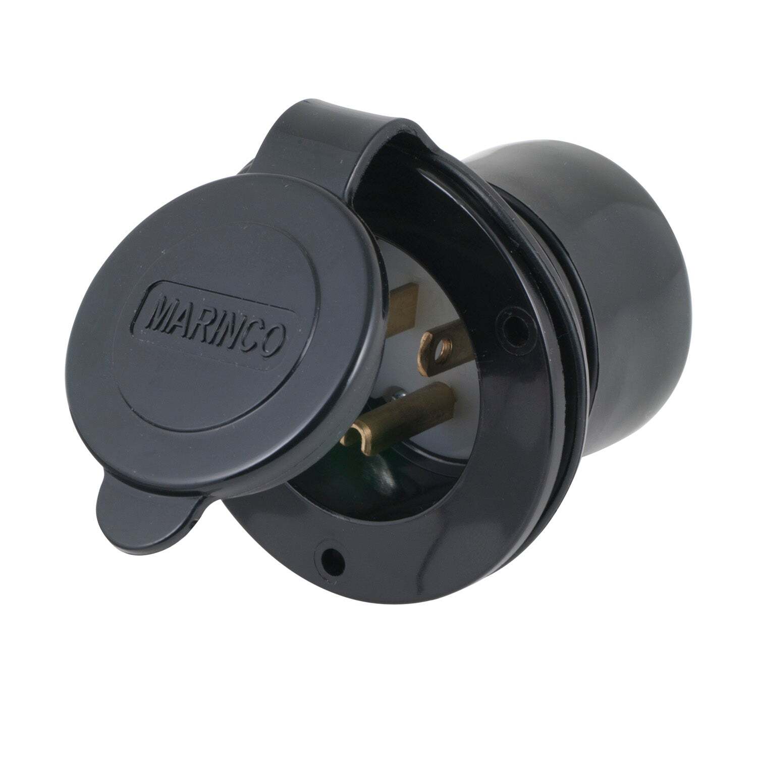 Marinco 5278DRI 15A 125V 2P 3W (NEMA 5-15R) Dust Resistant Inlet