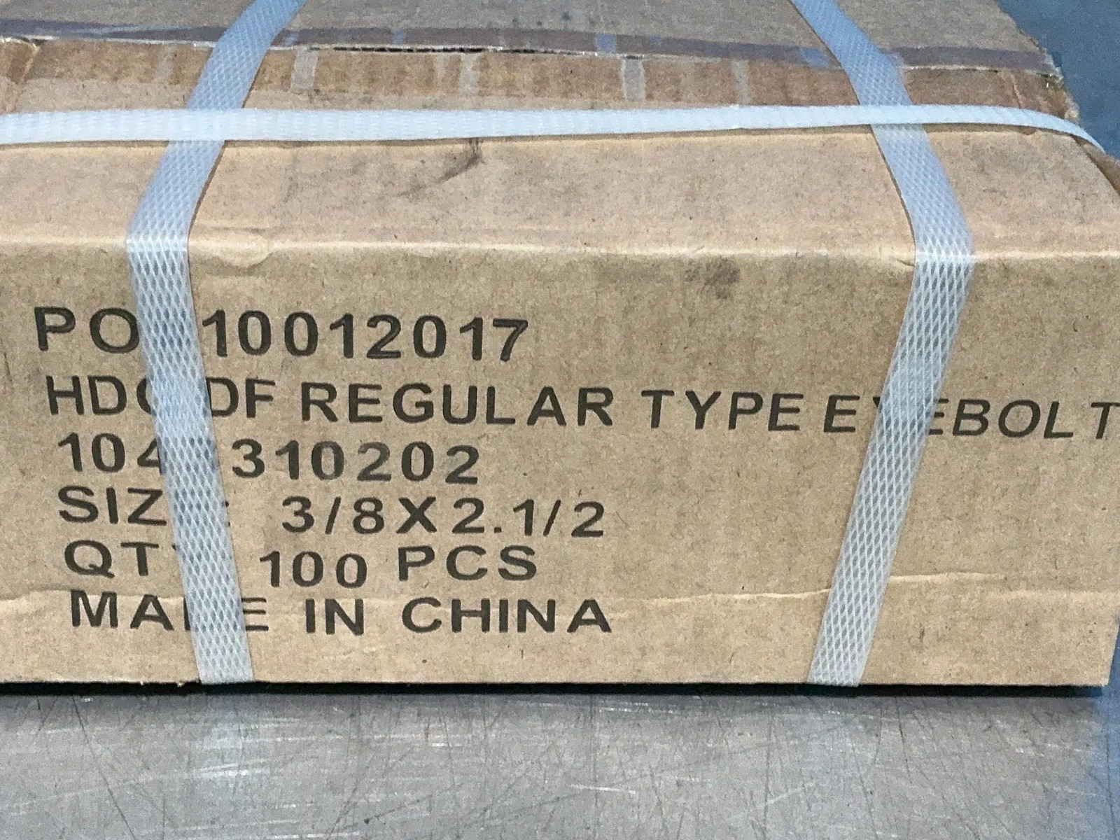 HDGF REGULAR TYPE EYEBOLTS