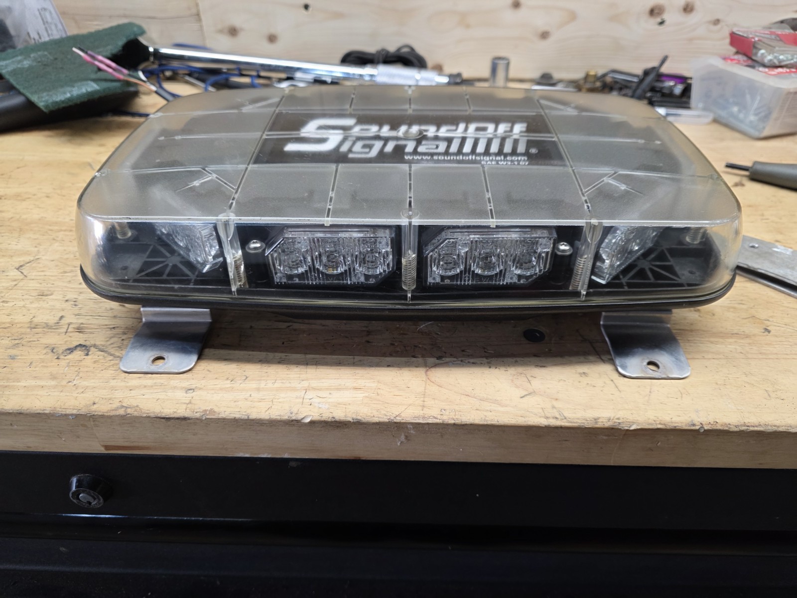 SoundOff Signal nRoads Light Bar SAE W3-1 07 safety Light strobe amber plow
