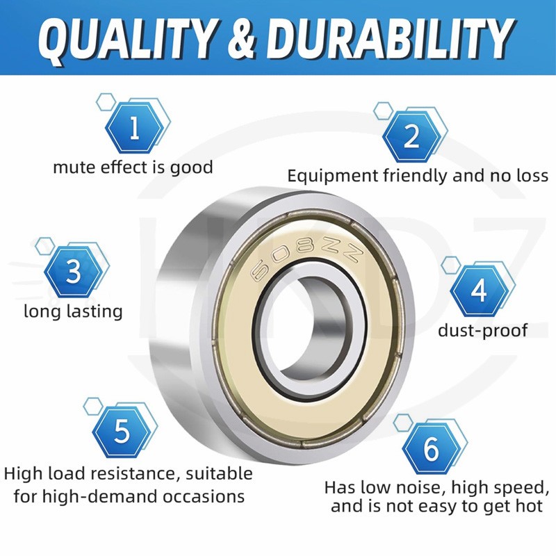 Miniature Ball Bearings ID 1 2 3 4 5 6 7 8 9 10 12mm Mini Small Model Bearings