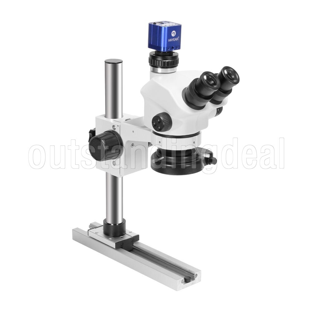 HY-5100-HG7045 7-50X Slide-rail Base Microscope Stand Digital Camera Kit ot25