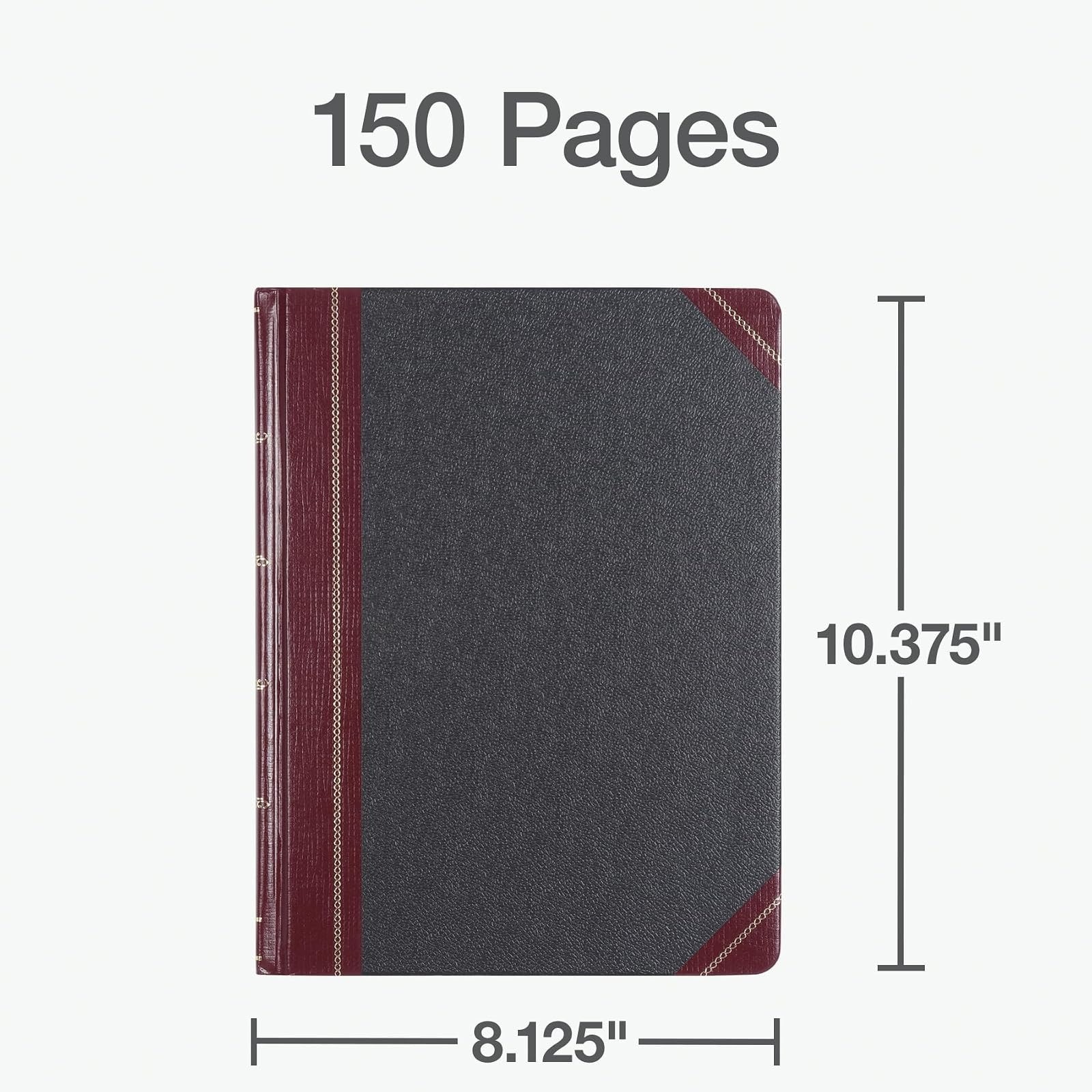 Boorum & Pease 21150R Columnar Accounting Book – 150 Pages, Black Cover