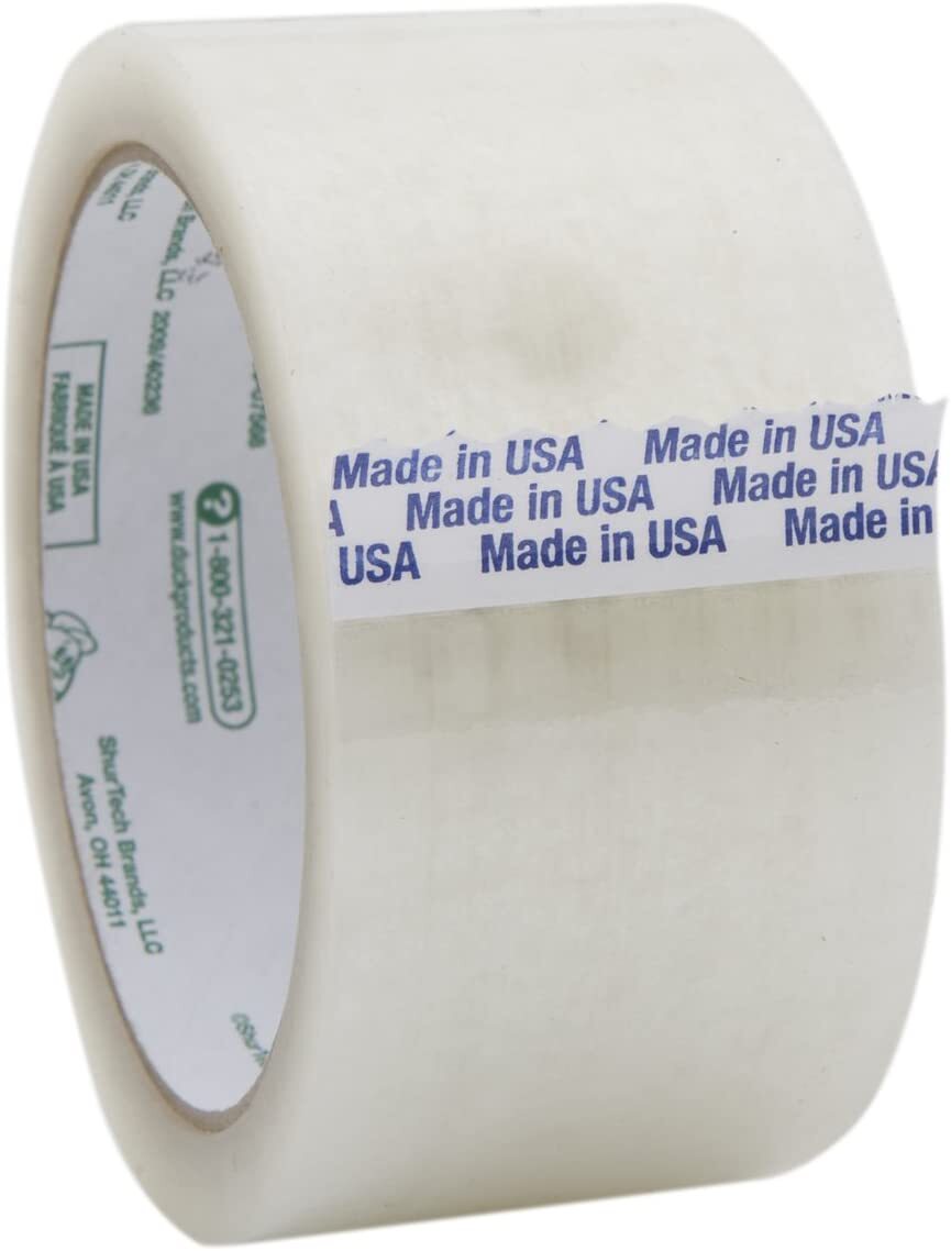 Duck Brand Standard Packaging Tape Refill, 1.88 In x 54.6 Yd, Clear -36 Rolls
