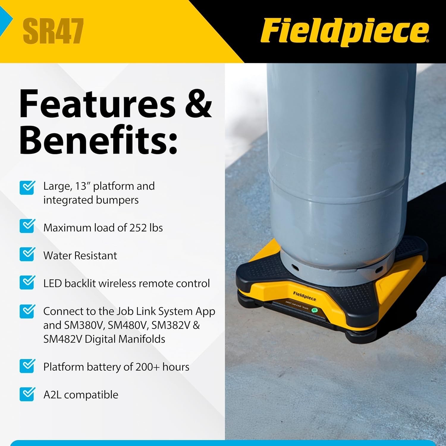 Fieldpiece SR47 Refrigerant Scale
