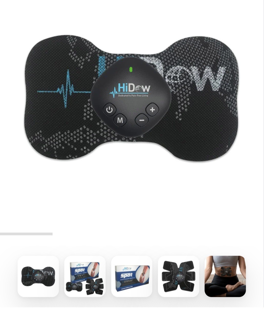 HiDow Spot Wireless TENS/EMS Rechargeable Pain Relief Device NEW Sealed