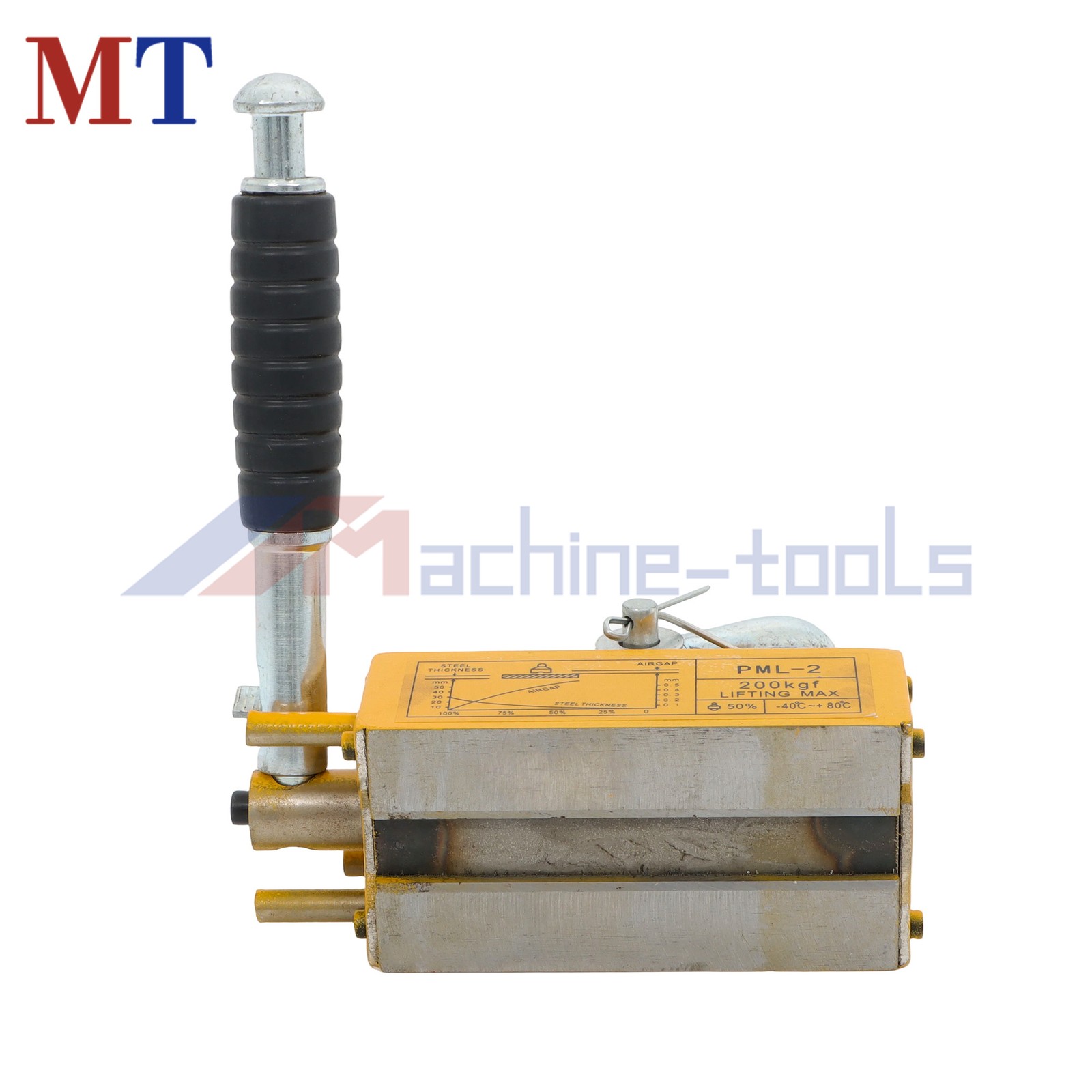 Permanent Magnetic Lifter 440 lbs/200 kg Capacity Yellow Lifting Magnet