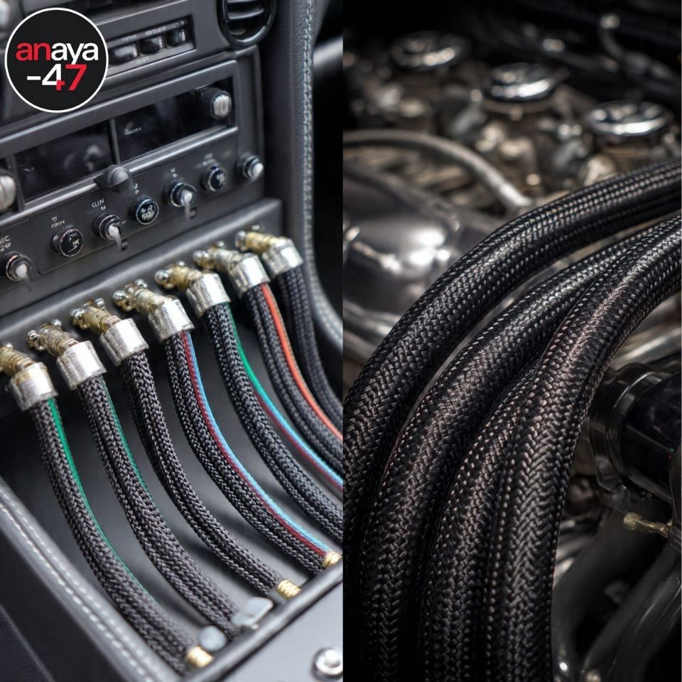 Split Braided Cable Sleeve 3MM-50MM Wire Loom Tubing Cable Management for PC Car