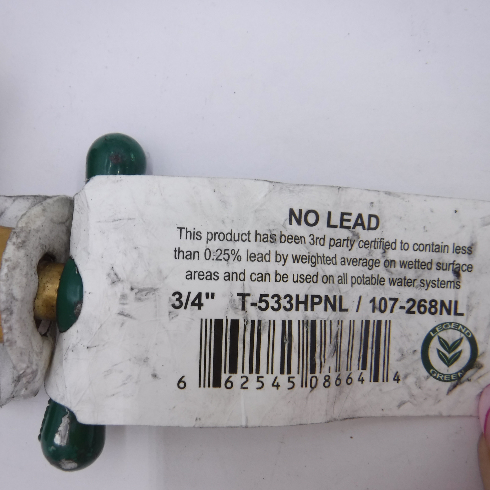 10 Pack Legend 3/4″ No Lead Heavy Pattern No-Kink Hose Bib Valves 107-268NL